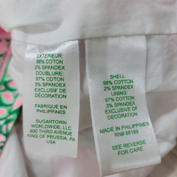 Lilly Pulitzer Shift Dress M Pink Floral Sleeveless Scallop Hem Resort Tropical - Picture 11 of 16